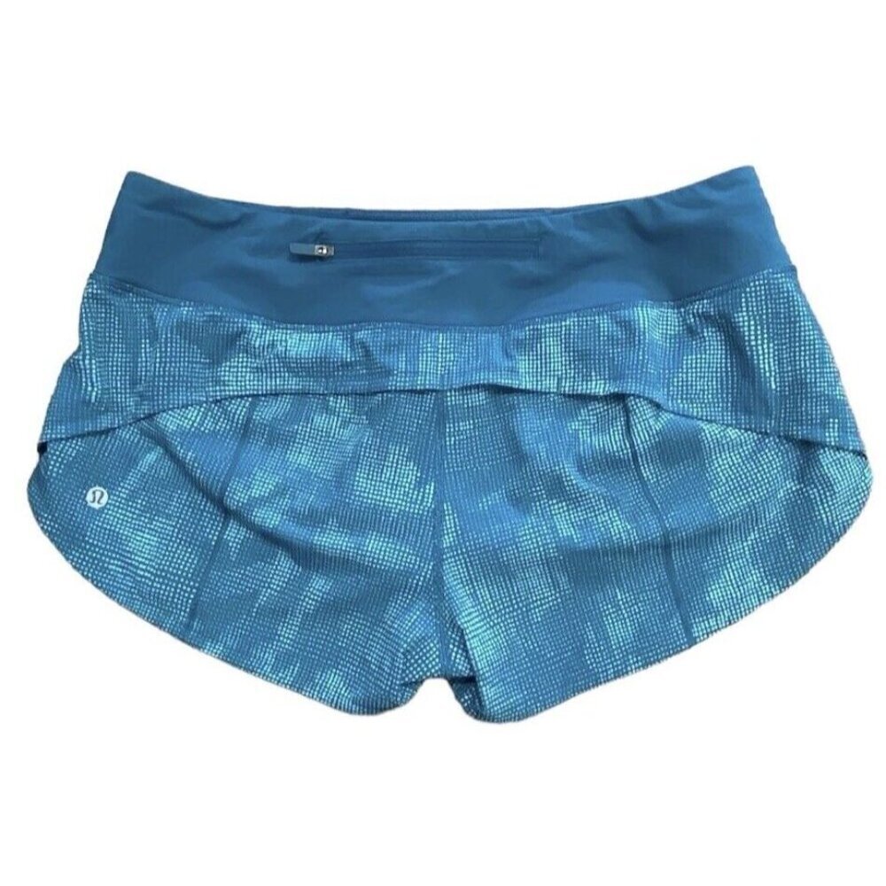 Lululemon sz 8 women’s Shorts Blue athletic 2” Inseam Gym Running Summer